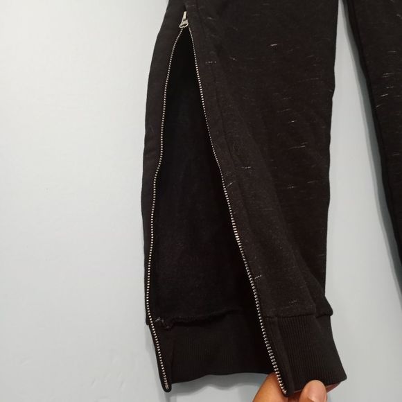 Adidas X Stella McCartney Crop Sweatpants Joggers size Small Black/Gray - Picture 6 of 12